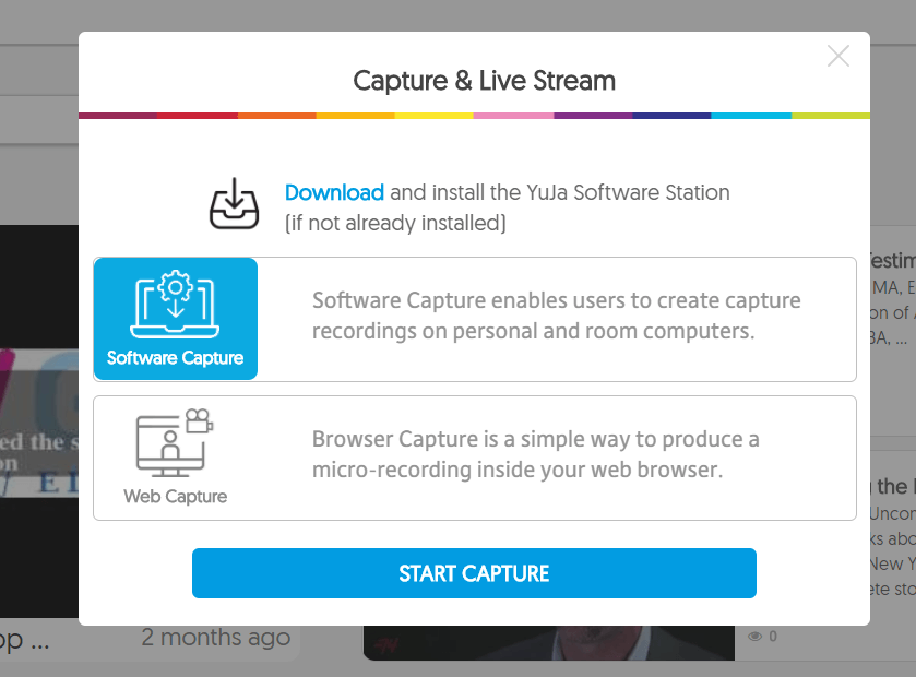 Upcoming Change: Improved Capture & Live Stream Workflow : YuJa Updates