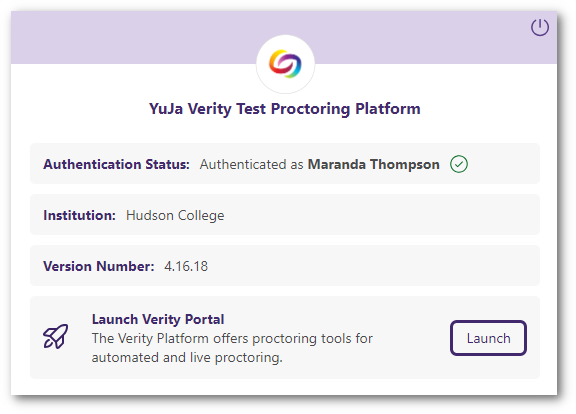 Verity's new browser extension UI features a button to launch the Verity portal.