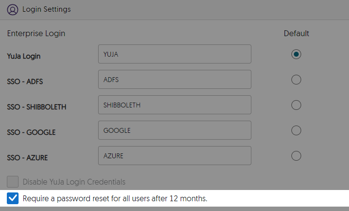 The option to require a password reset is shown.