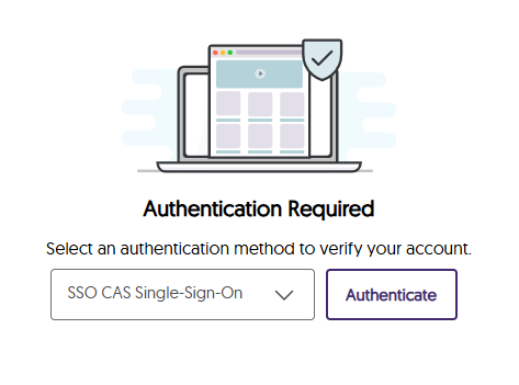 An image highlighting the Single SSO authentication in the Video Platform.