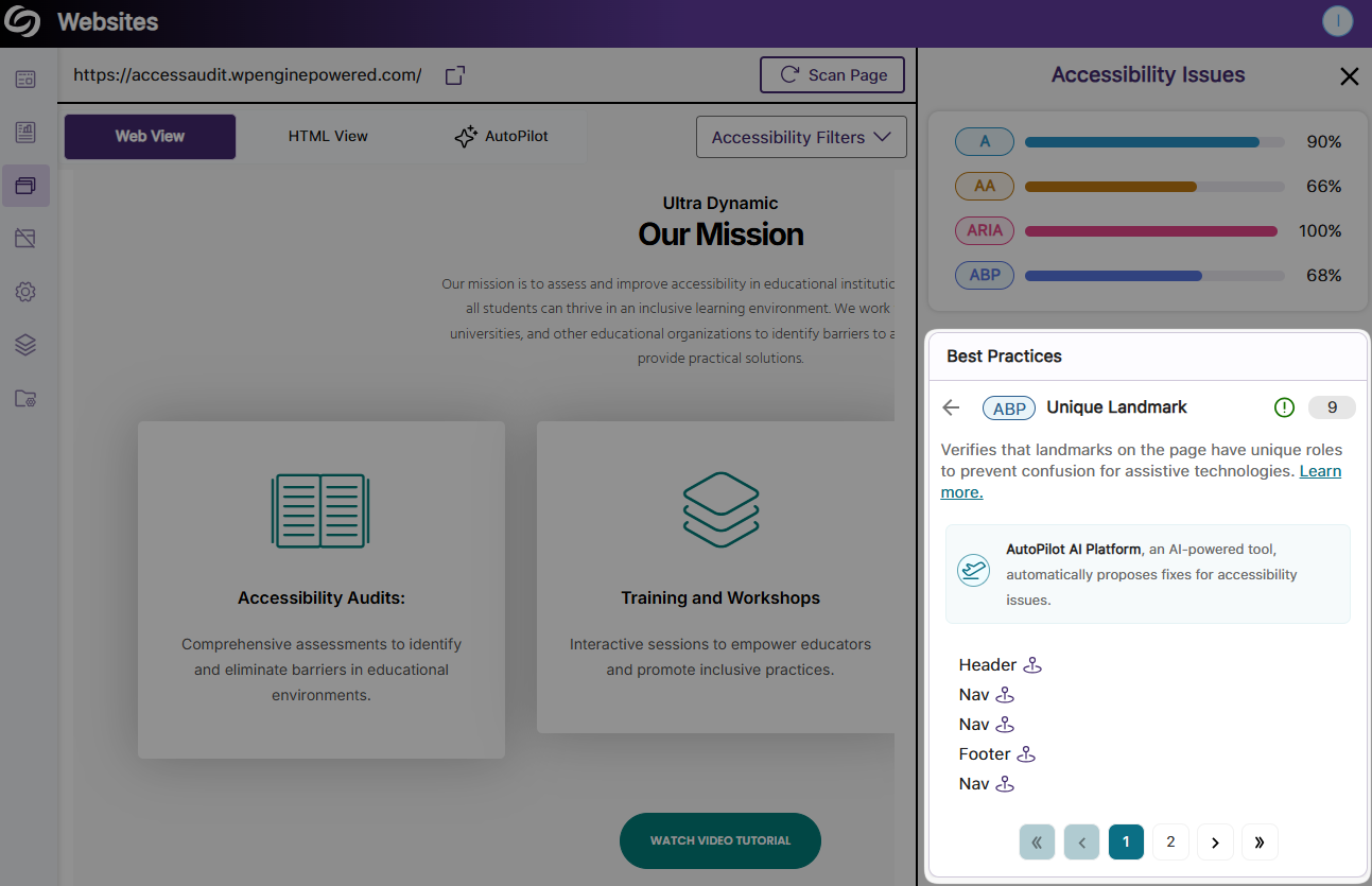 YuJa EqualGround Accessibility Governance Platform Update – v25.1.0 Release