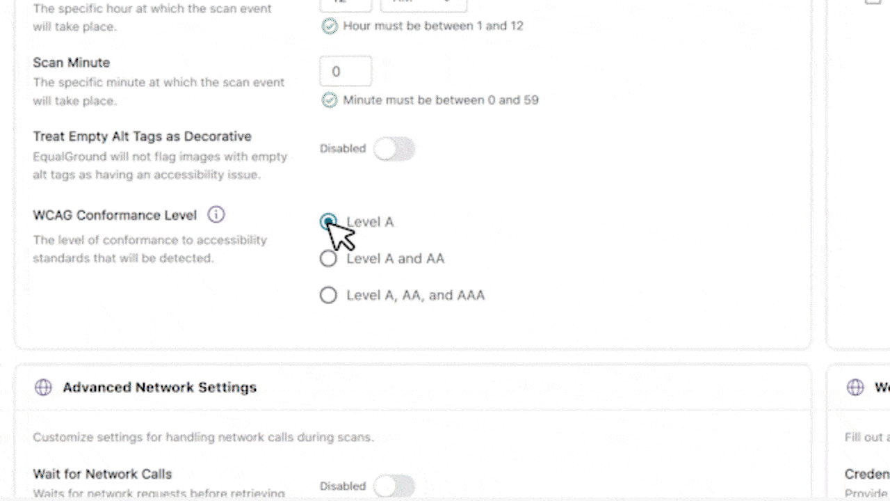 Wcag Scoring Now Displays Only The Most Relevant Level Based On Your Settings