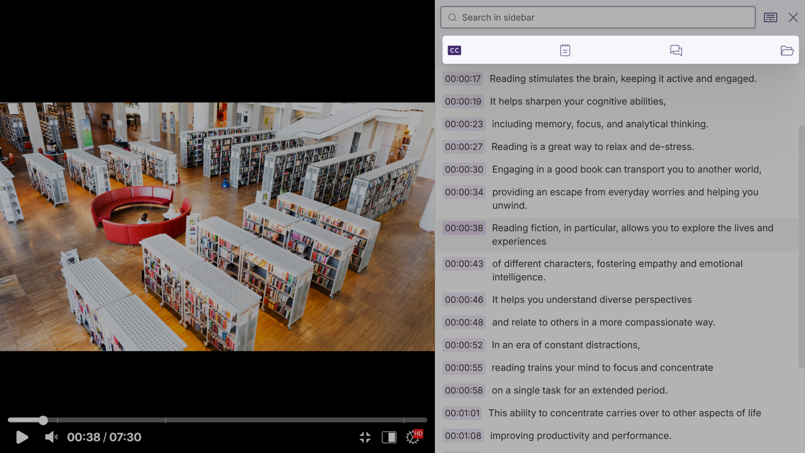 Screenshot of dedicated tabs for configurations, actions, and scan history.