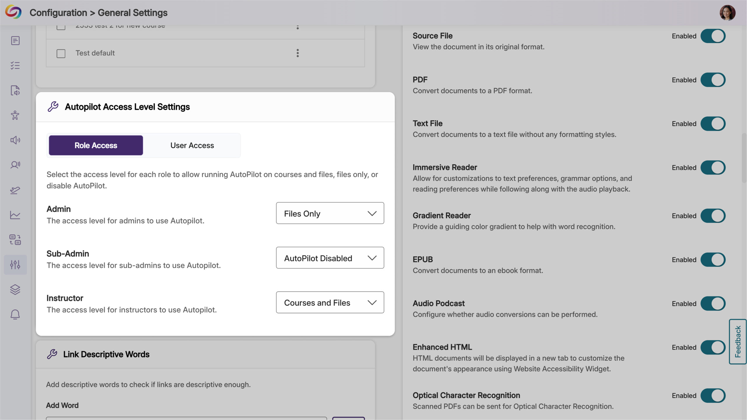 Ability to Restrict AutoPilot by User Role