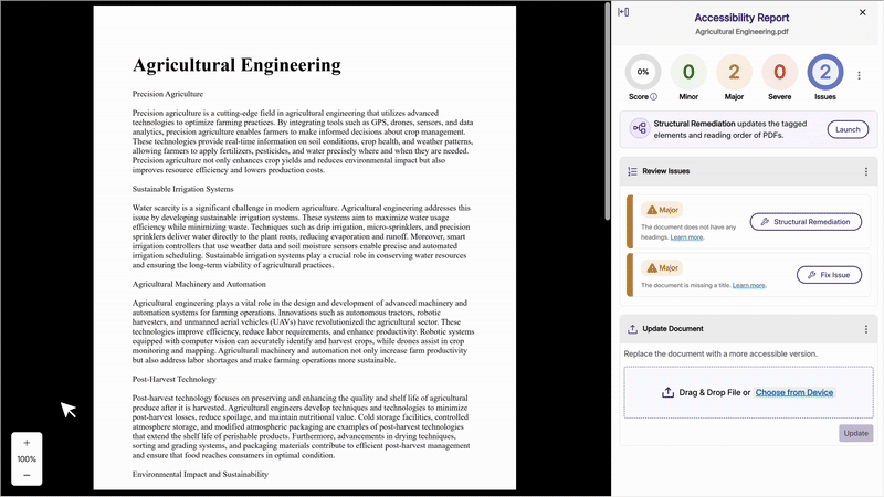 Improved PDF Controls for Large Documents