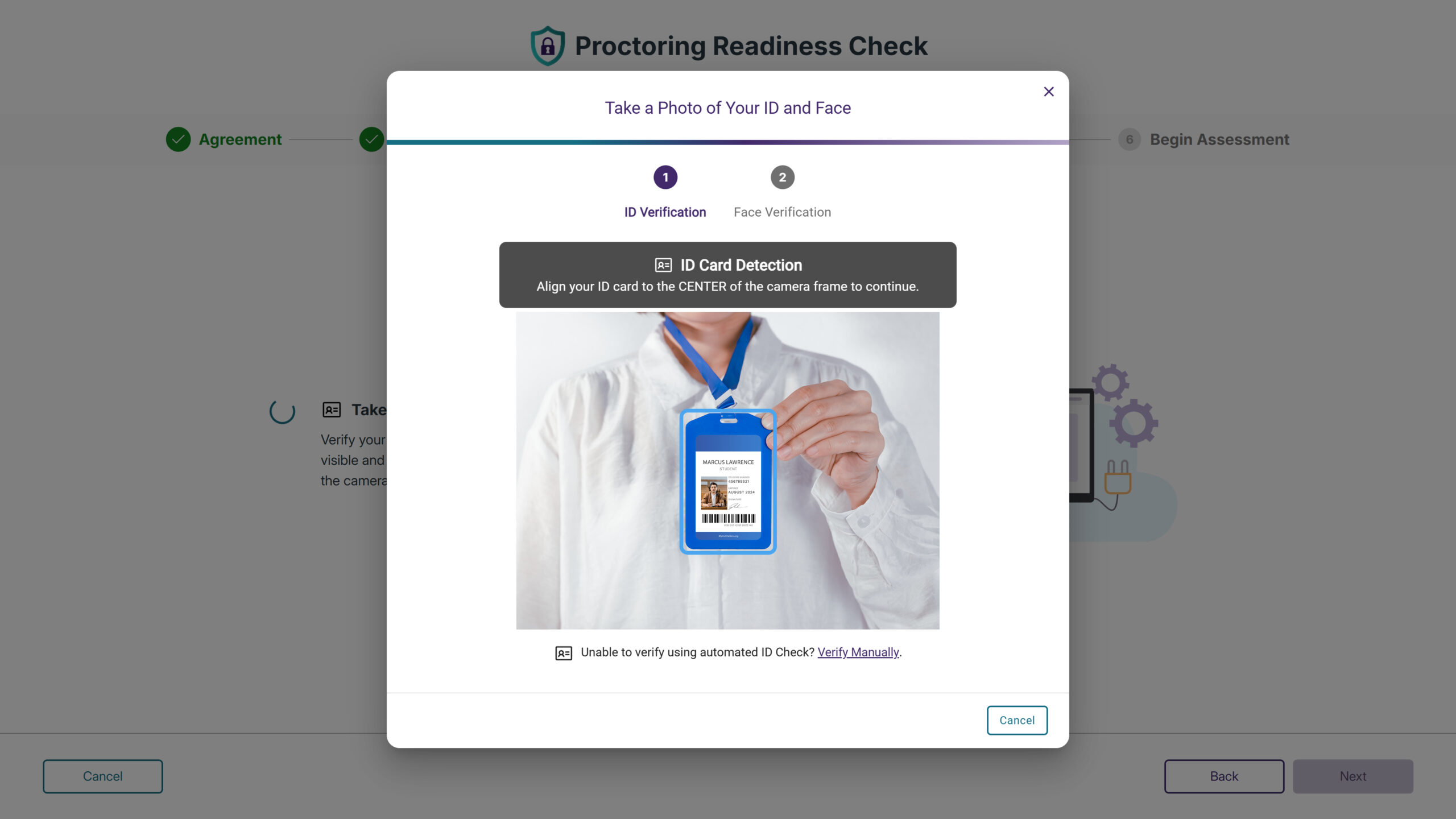 Improved ID Verification for Vertical Format Cards