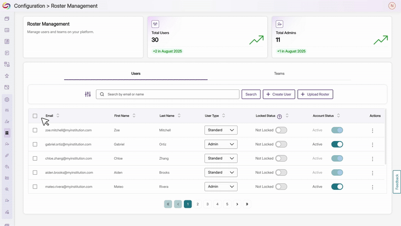 Permanent User Deletion Added for Streamlined Roster Management