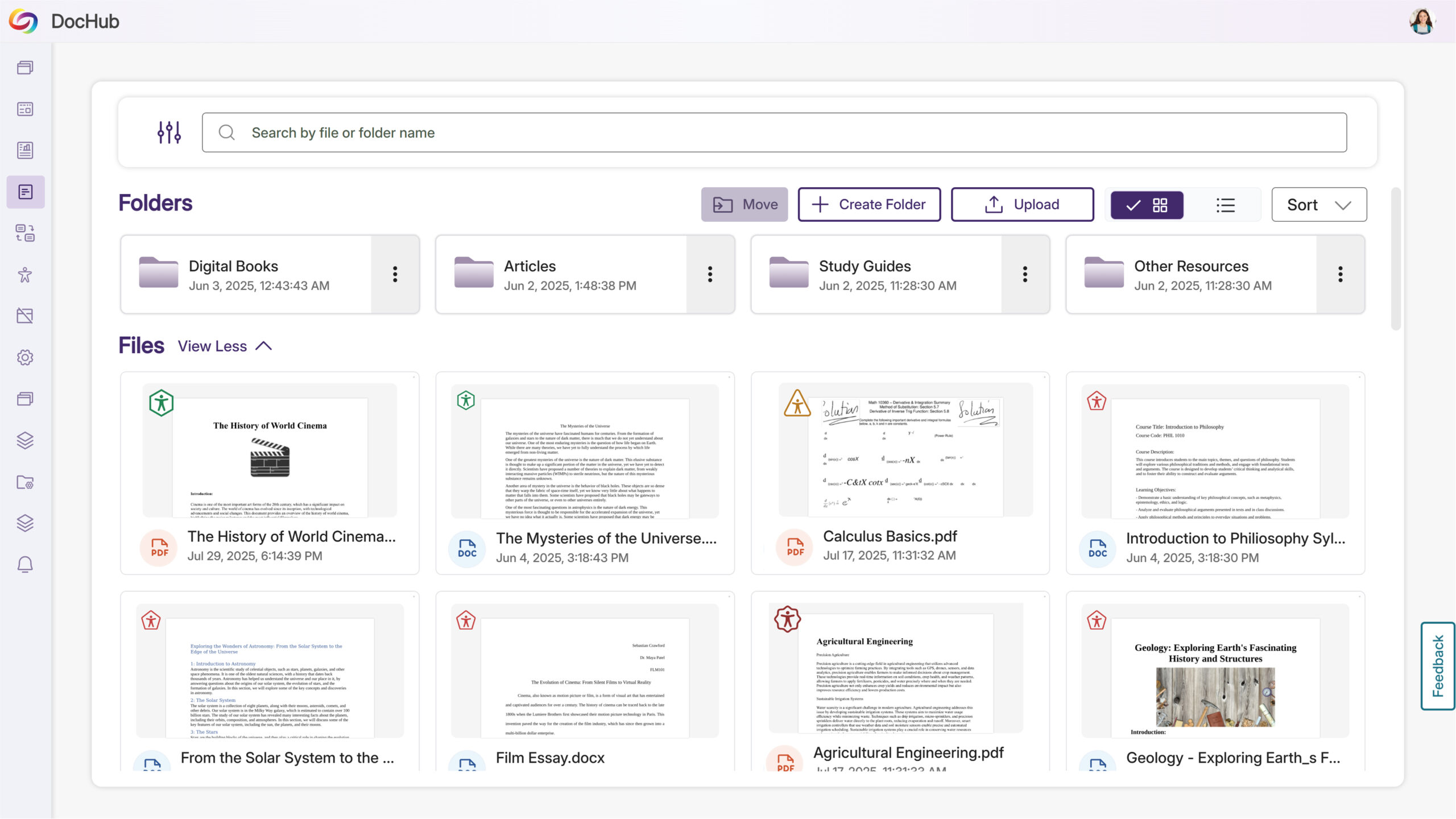 Institution-Level DocHub Folder Management and Default Settings