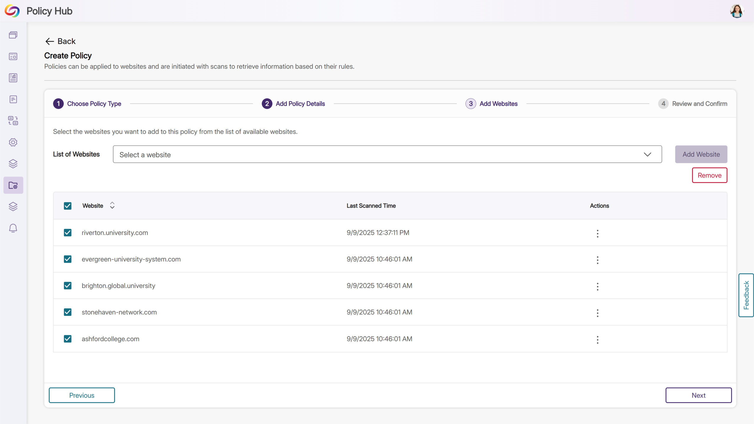 Enhanced Policy-to-Website Assignment Streamlines Workflow Management
