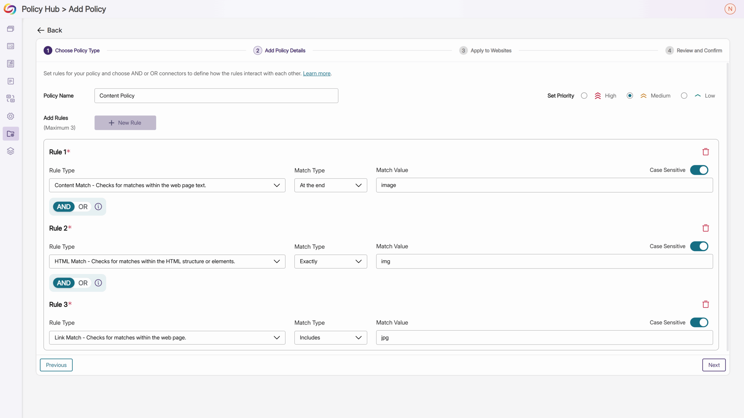The Policy Engine Will Support Complex Rule Logic