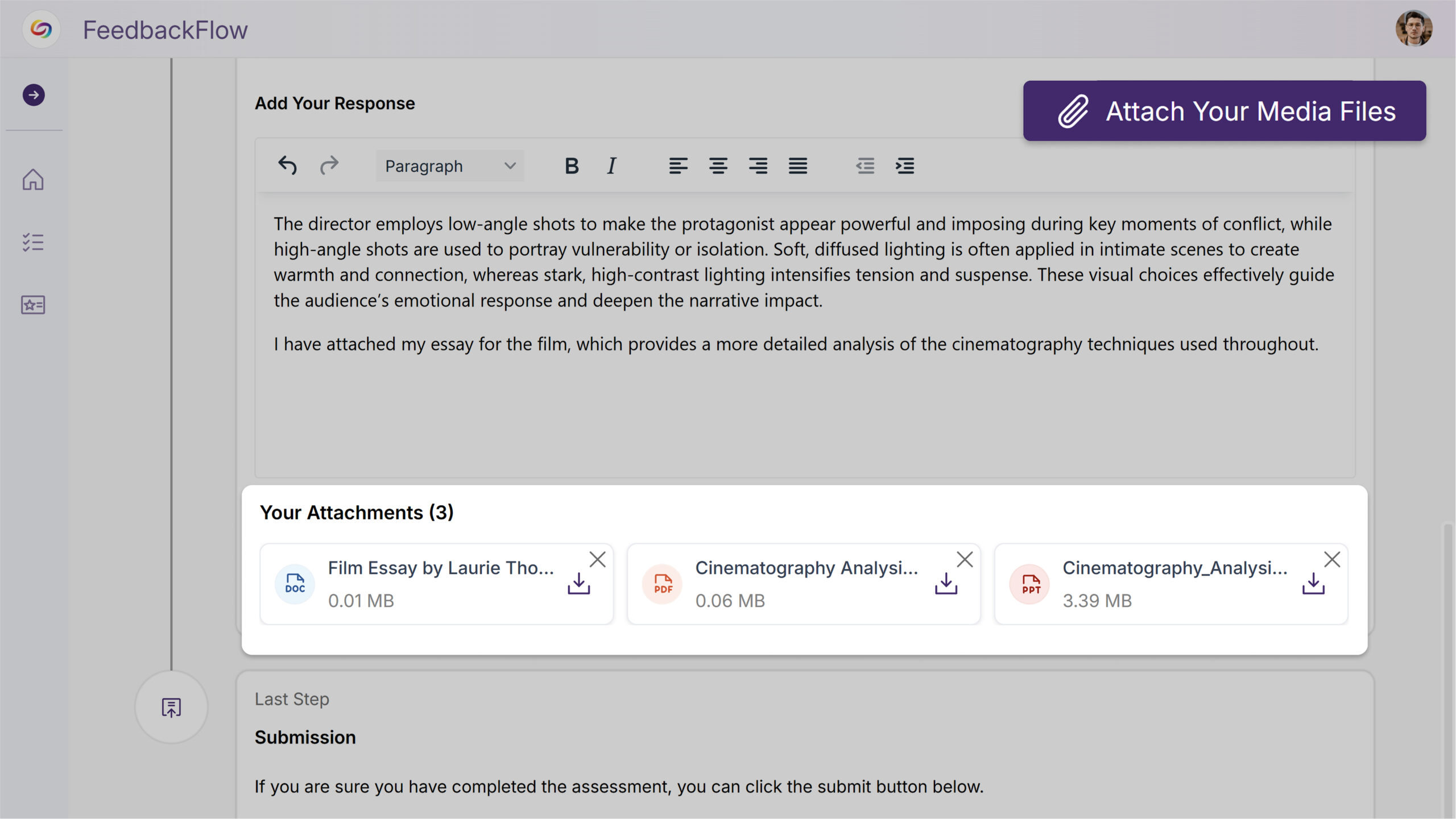Media File Upload Support Enhances Assignment Response Options