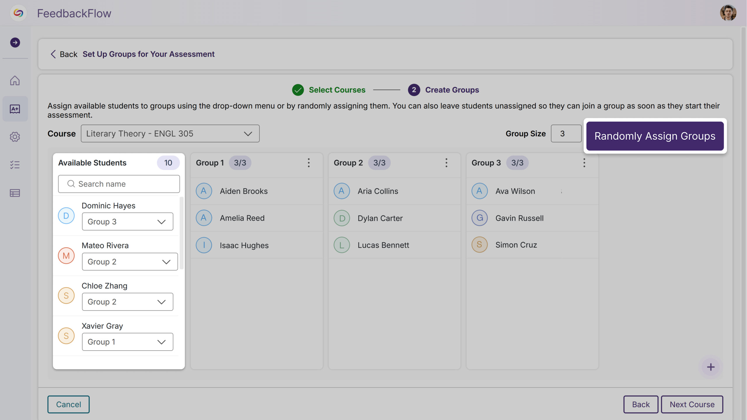 Comprehensive Instructor Management: Enhanced group management capabilities will now include manual student assignment or automatic random grouping, with streamlined publishing workflows and easy access to view and edit groups across multiple courses.